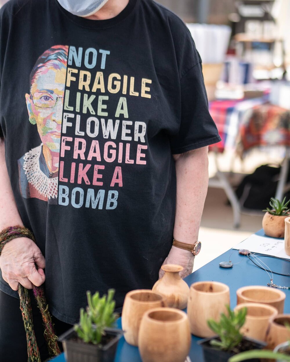 Hand turned vases by  Woods by Wheat .  Photo by: Eastside Market